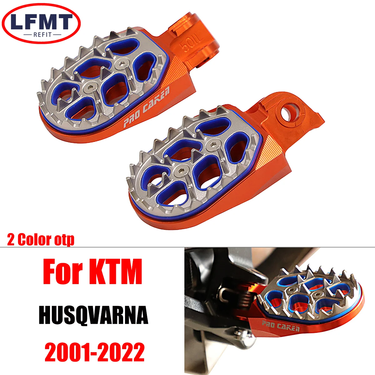 

For KTM SX SX-F EXC EXC-F 85 125 150 200 250 300 350 450 500 Dirt Pit Bike 2006-2018 Motocross Foot Rest Pegs Footrest Footpeg