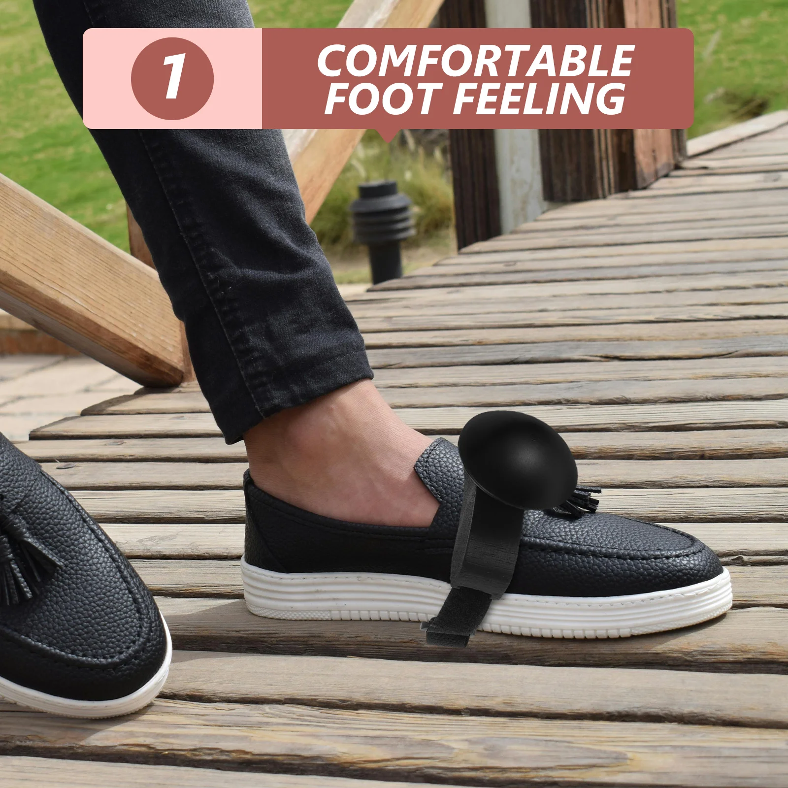 

African Drum Foot Shaker with Strap Versatile Use Comfortable Durable Unique Sound Effects Portable Foot Percussion Musical