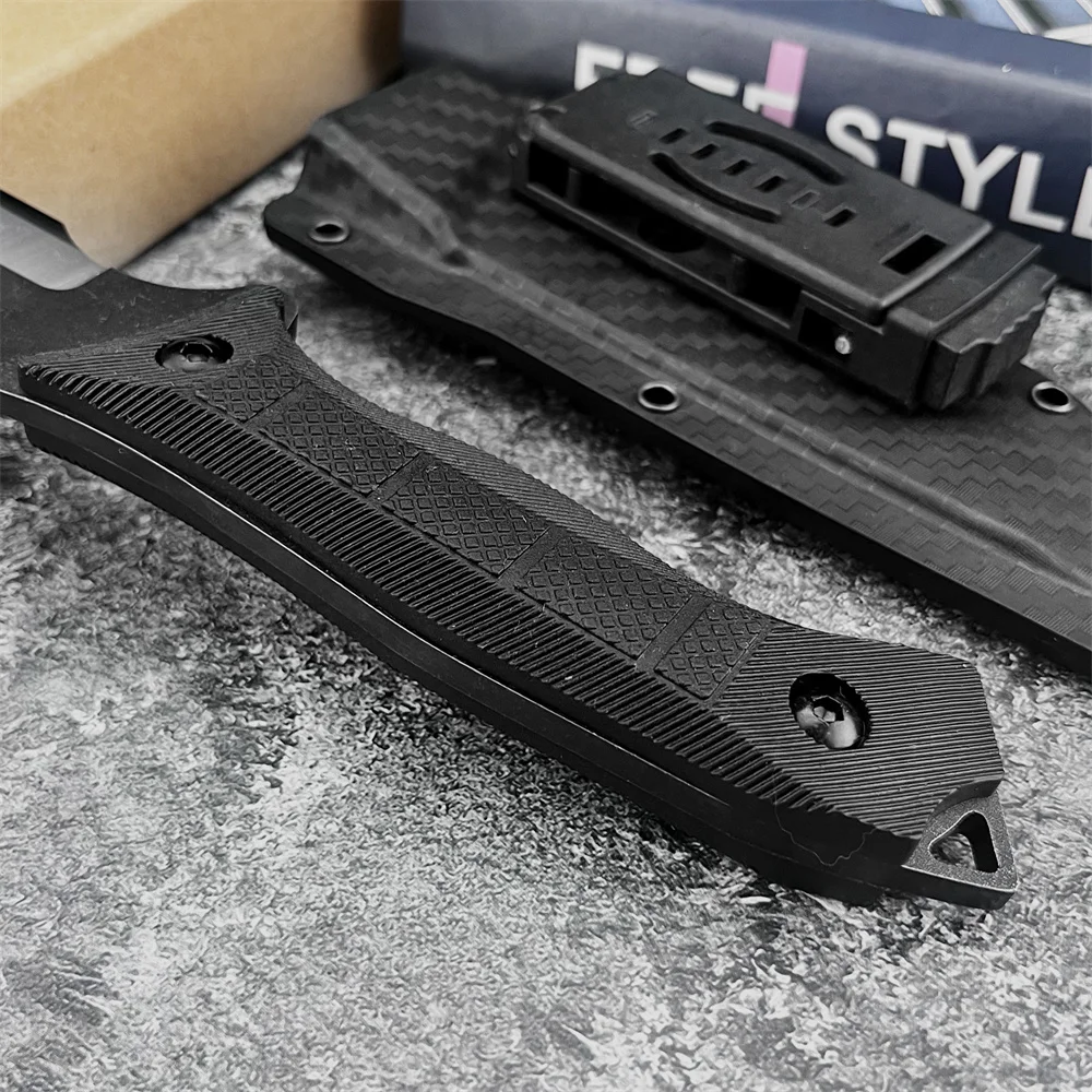 جديد أربعة جوانب مائل مستقيم سكين شفرة مثبتة التكتيكية الإنقاذ جيب المدمجة تصميم الصيد الصيد EDC أدوات إنقاذ