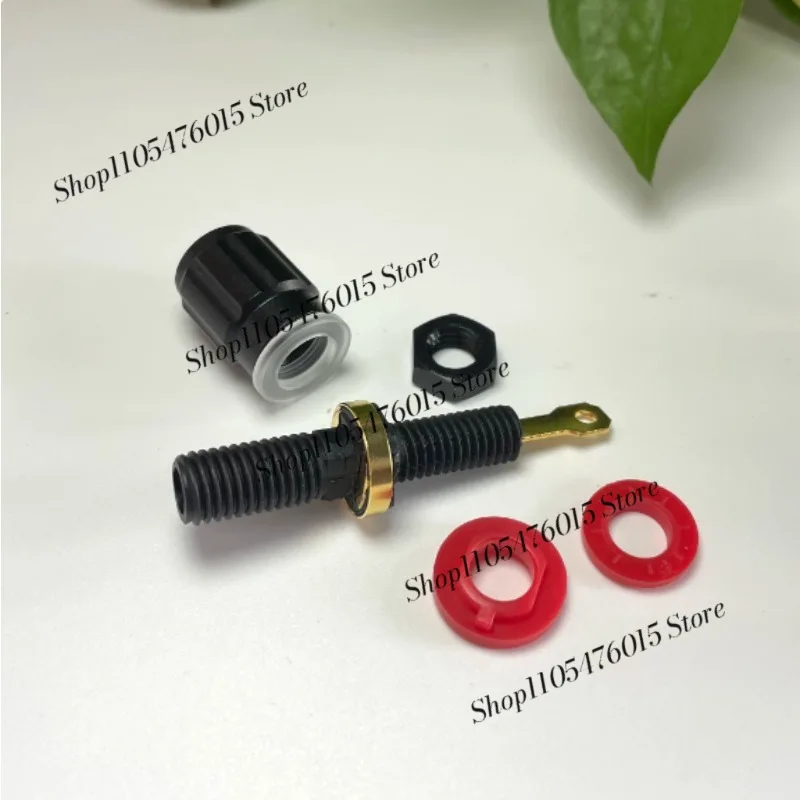 For EIZZ EZ‑301 Pure Copper Gold Rhodium Plated Speaker Binding Post HIFI Amplifier Terminal Banana Socket