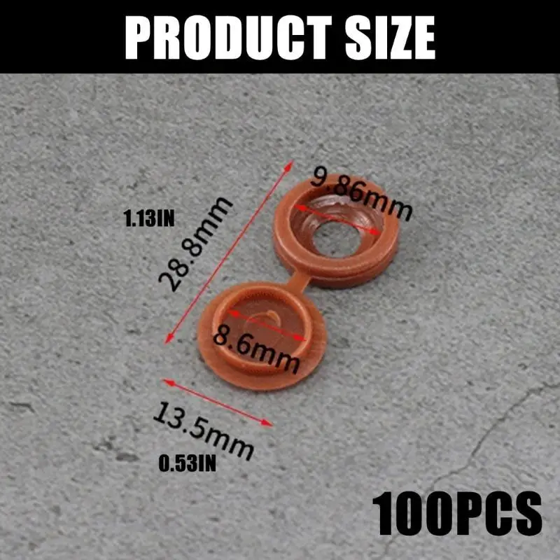 100 piezas tornillo tapping tornillo protector con tapas brote brote N2UD duraderos