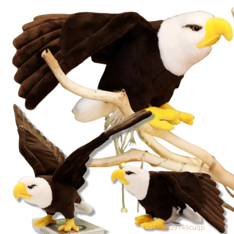 Águila Calva De Peluche De 17 Cm – Juguete Suave Y Decoración Portátil Para Sala, Dormitorio O Estudio