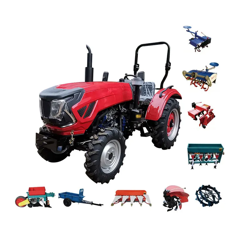4wd 50hp  Agricultural Mini Farm Tractor for Sale