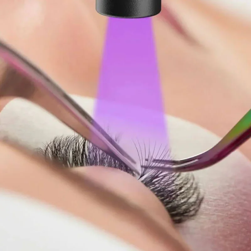 5ml UV Lash Glue for Eyelash Extensions Curing 1-2 Sec Drying Time Extreme Retention 7-8 Weeks Lash Adhesive for UV Light