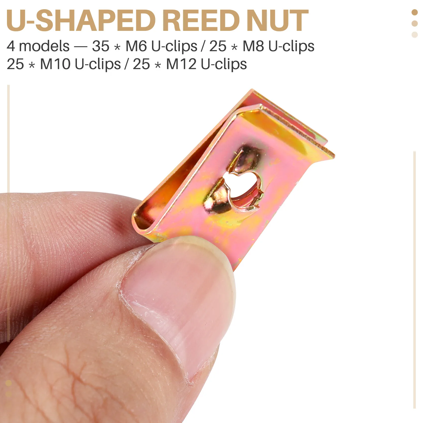 

Superior-110 шт. автомобильные универсальные крепежные детали U-образные гайки саморезы шпиль зажим отверстие внутренняя отделка двери панели зажимы металлические Riv