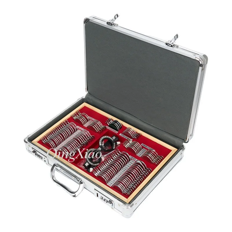 JS104 Trial Lens Set Metal Rim Lens Set Optometry Trial Lens Set for Eye-wear Testing