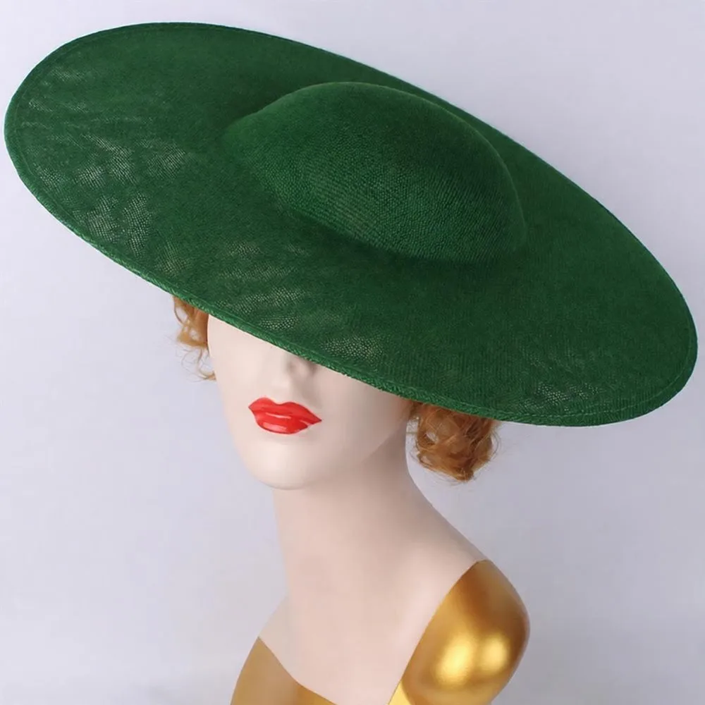 

New 40cm Fascinators Base DIY Big Women Wedding Headpiece with Clip Maillinery Cap for Cap Supplies