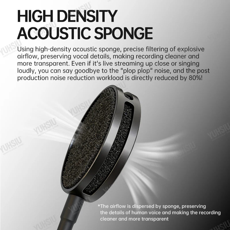 filtre-anti-pop-pour-microphone-en-maille-metallique-et-mousse-360°-°-col-de-cygne-flexible-ajustement-universel-pour-micros-sans-fil-a-condensateur-sans-outil