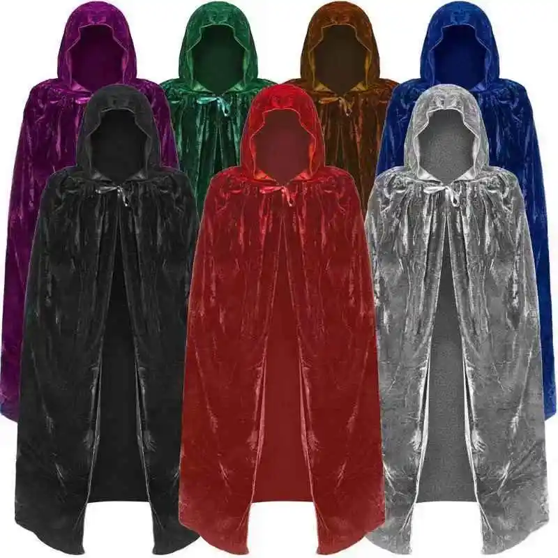 

Adult Halloween Costume Robe Medieval Witch Doctor Death Long Cape Women's Ethnic Stage Costume Hanfu Brand YiXiaoYi Fall