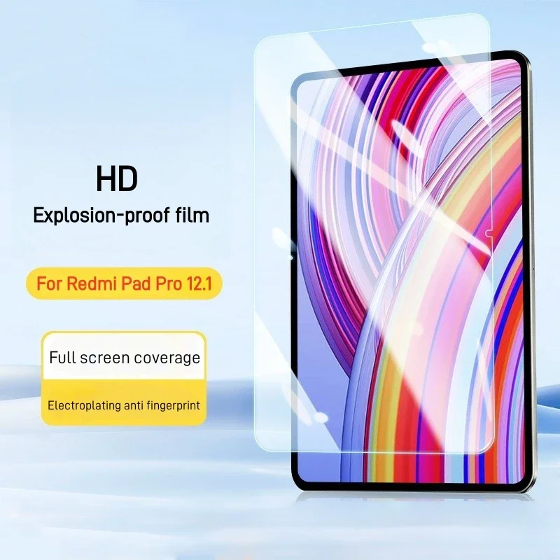 2Pcs Tempered Glass Film For Xiaomi Redmi Pad Pro 12.1 2024 Screen Protector Xiaomi Poco Pad 12.1 HD Anti-Scratch Tablet Film