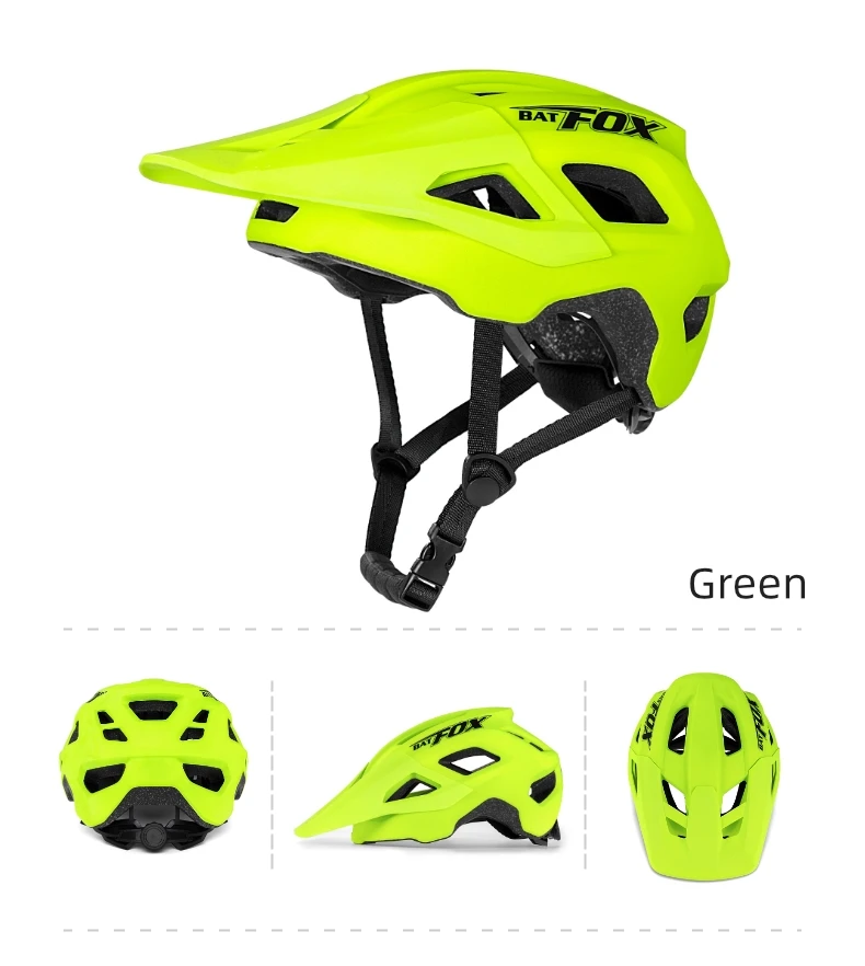 BATFOX MTB-Helm, Fahrradhelm, Integral geformter Helm, Capacete Fox, Casco Bicicleta, MTB-Mountainbike-Zubehör – Detail 17