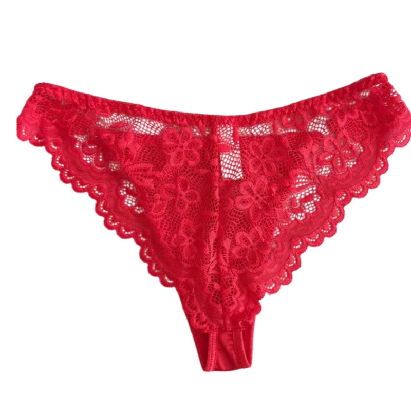 Cartoon Anime European American Underwear Hello Kitty Sexy Lace Half Wrapped Buttocks Lightweight Silky Soft New Thong Slim Loop - view 3