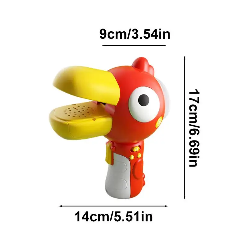 Kids Voice Changer Toys Cartoon Bird Funny Megaphone Recording Toy Children Speaker Hand Mic Vocal Toys Amplifier Recorder