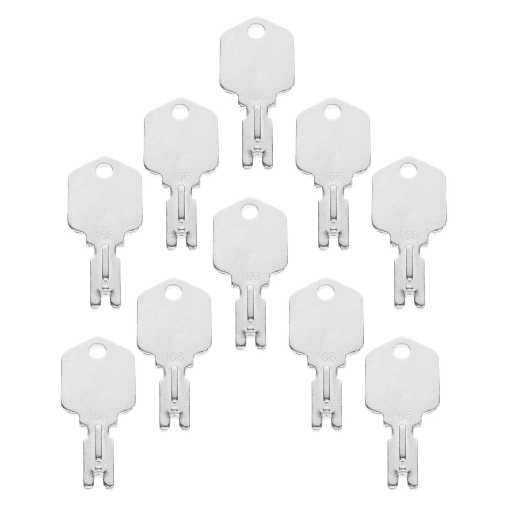 

10 pcs Forklift Keys Universal Silver Iron Boat Switch Cintas Paper Towel Dispenser Durable Reliable Starter Keys Set