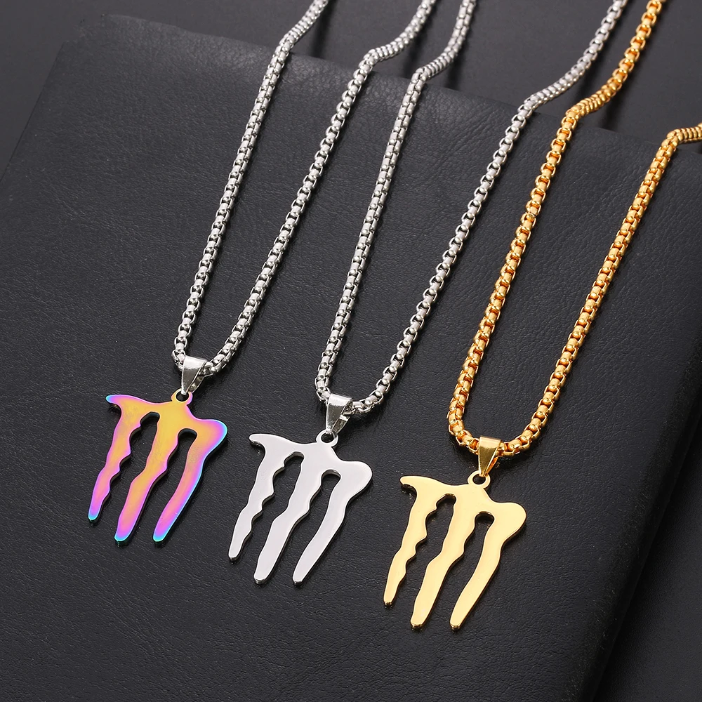 Hip-Hop-Stil Dämonenklauen-Halskette aus Titanstahl, Einzigartiges Mode-Accessoire für Partys, Geschenk für Frauen und Männer – Detail 4