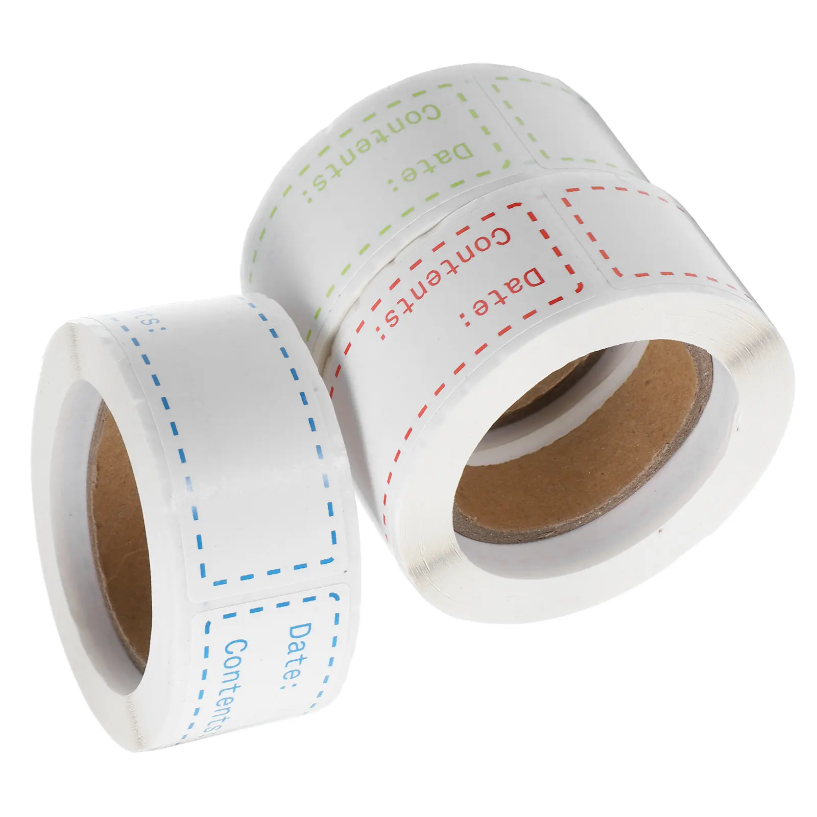 

3 Rolls Removable Freezer Labels Food Date Stickers Adhesive Backing No Residue Easy Peel Off for Jars Containers Refrigerator