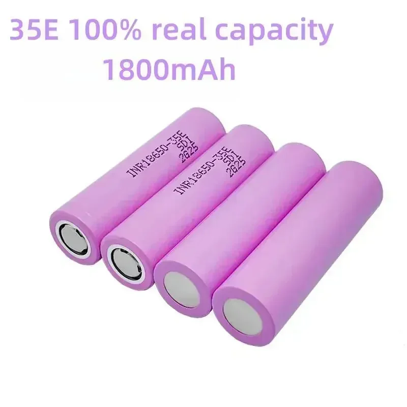 جديد 1800mAh 3.7V 100% حقيقية 18650-35E 1800mAh 3.7V 20A قابلة للشحن 18650 بطارية ليثيوم أيون للعب أدوات كهربائية مصباح يدوي