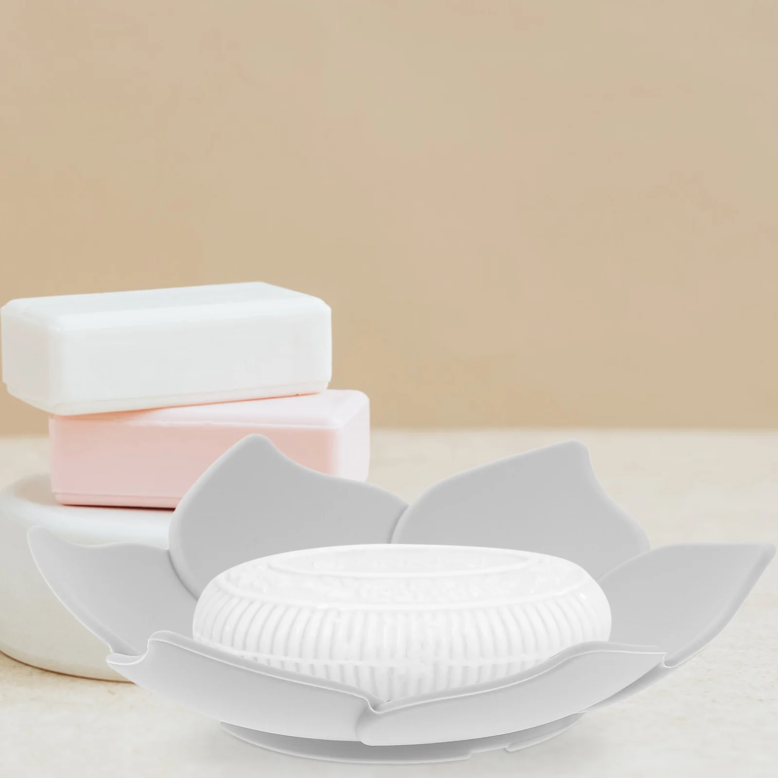 

Силиконовый держатель для мыла, мыльница в форме цветка, мыльница, самосливная мыльница, сливной носик, держатель для мыла