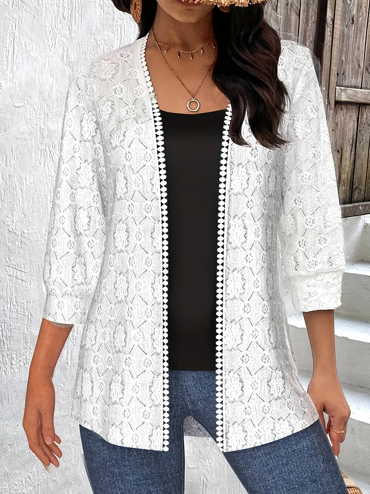 

Plus Size 2025 Summer New Women's All-over Printed Floral Turtleneck Dress for Holiday and Beach Polyester