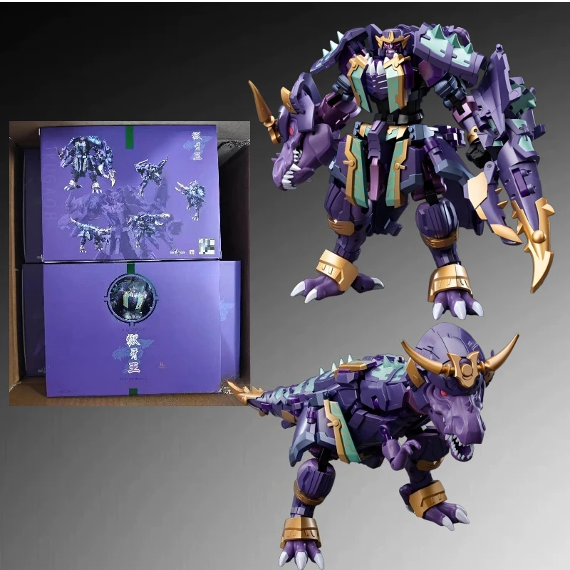 

Iron Factory IF EX-77 Gokugaoh Samurai T-Rex Mini Scale Transformer Mecha Articulated Joints Action Figure Collection Toy