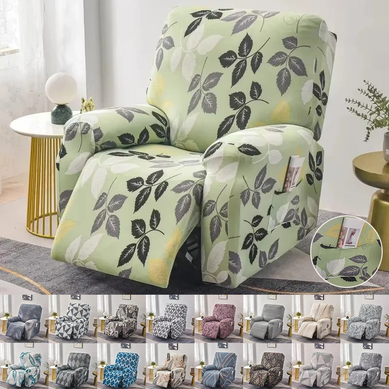 4-Piece Elastic Sofa Slipcovers Non Slip with Pocket Chair Cover for Living Room Armchair Cover Couch Cover Funiture Protector