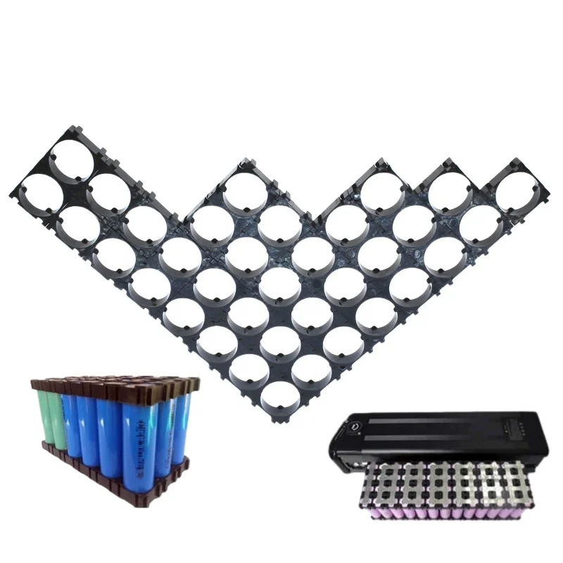 

100 шт./упак. Пластиковые держатели для аккумуляторов 18650, кронштейны для литиевых батарей, разделители для самостоятельной сборки фиксированных аккумуляторных блоков