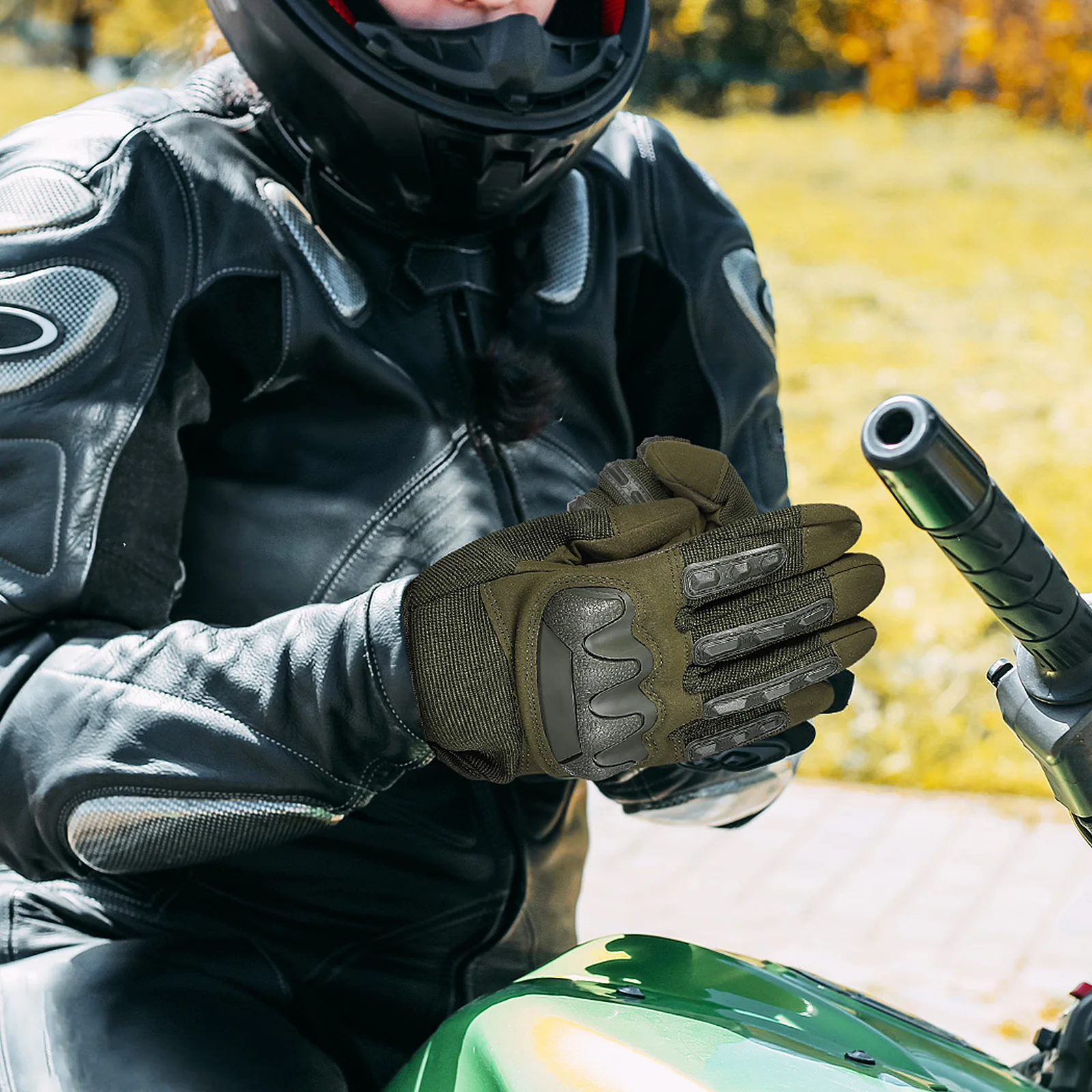 

1Pair Gloves for Men Camo Style Utility Work Outdoor Sports Cycling Riding Motorcycle Driving Training Hunting Biker