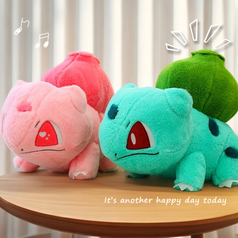 30-60cm Pink Bulbasaur Pokémon Plush Toys Soft Cartoon Anime Green Bulbasaur Stuffed Pillow Girls Boys Room Decor Birthday Gifts