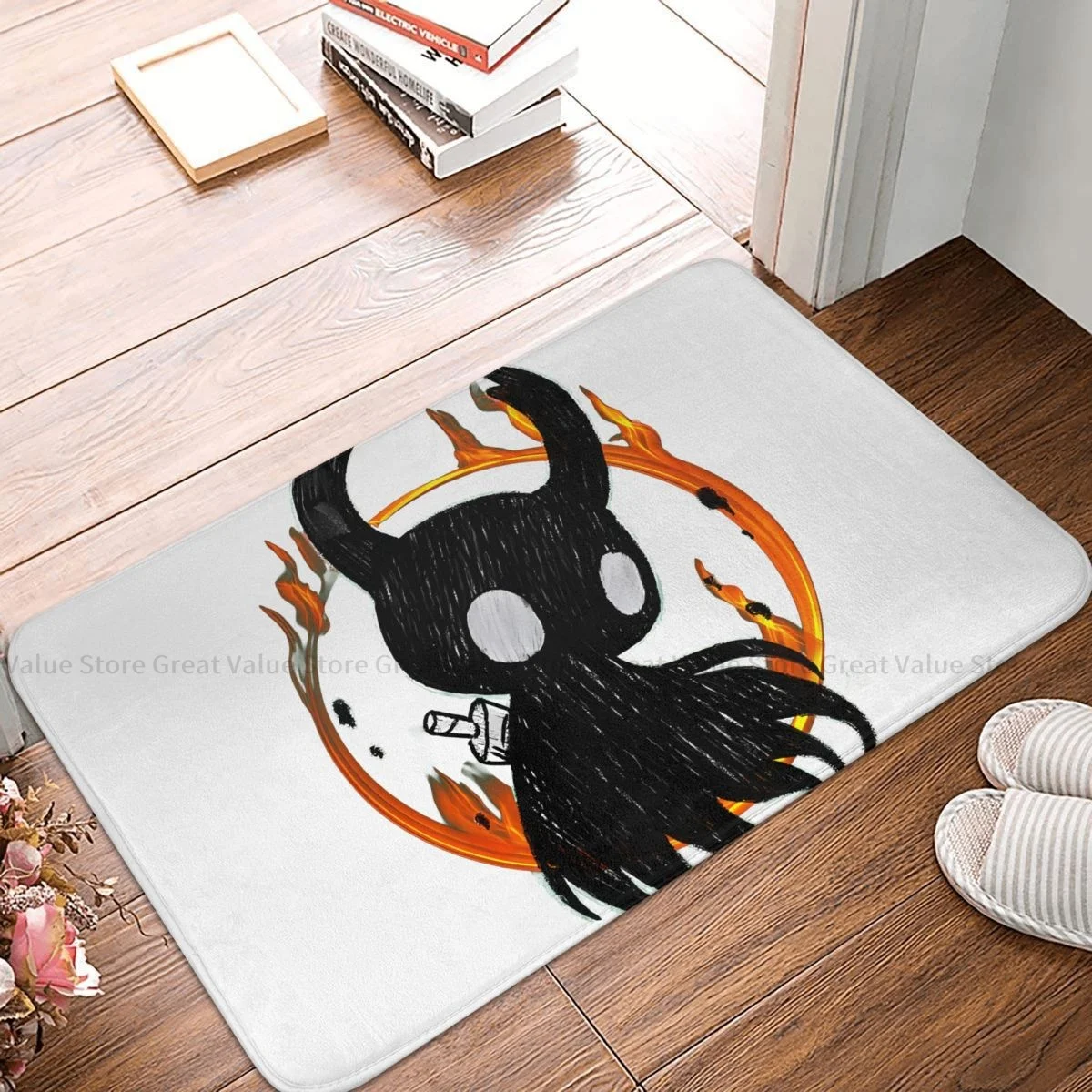 Hollow Knight Game Kitchen Non-Slip Carpet Dark Hollow Bedroom Mat Entrance Door Doormat Floor Decoration Rug