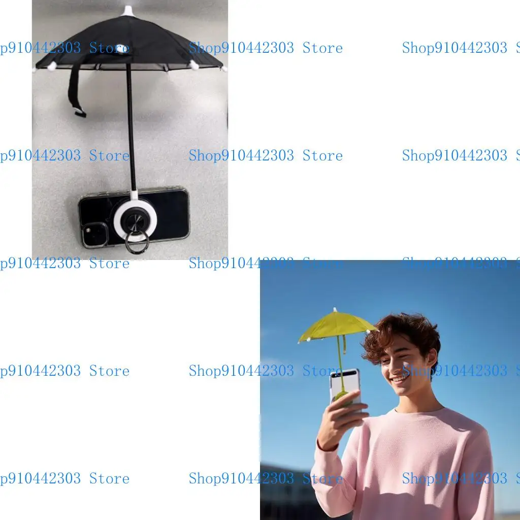 

L4MD Adjustable Umbrella Phone Umbrella Anti-Glares Sun Shade