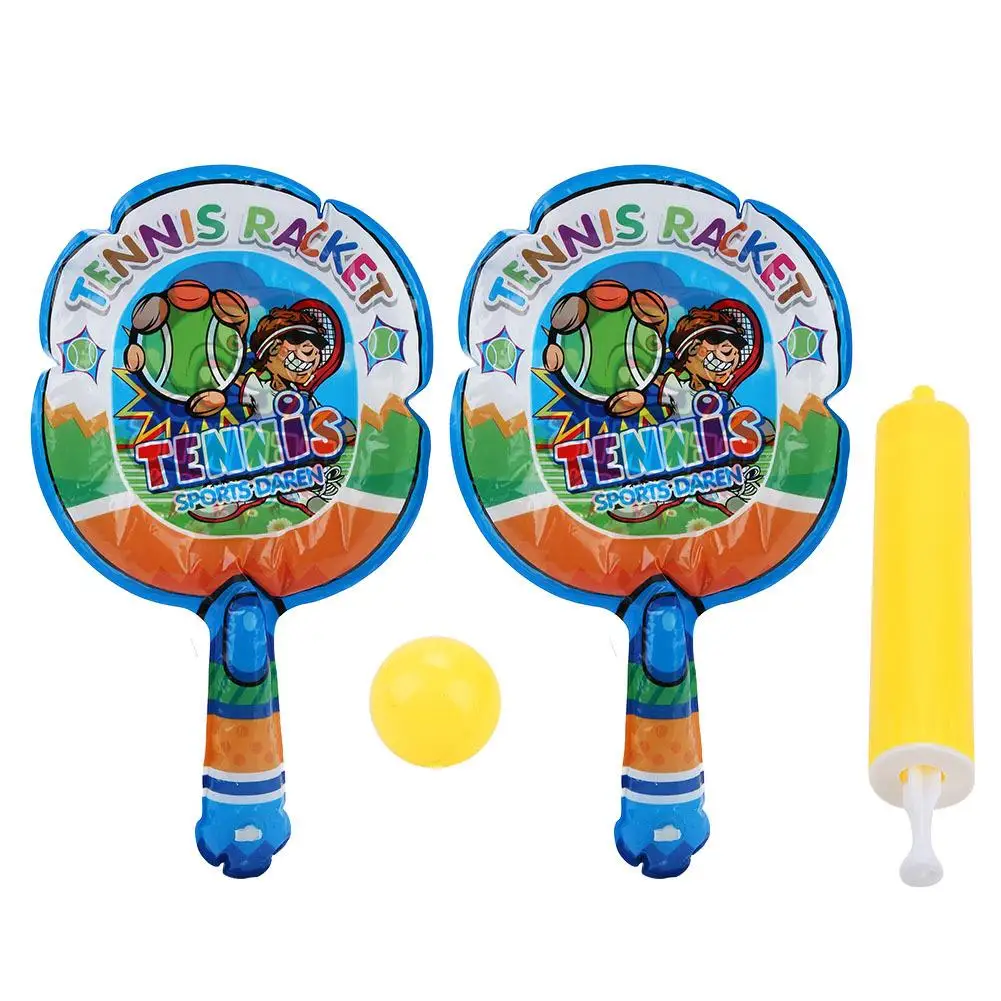 Kids Inflatable Tennis Racket Set with  - Fun Outdoor Sports  for Children