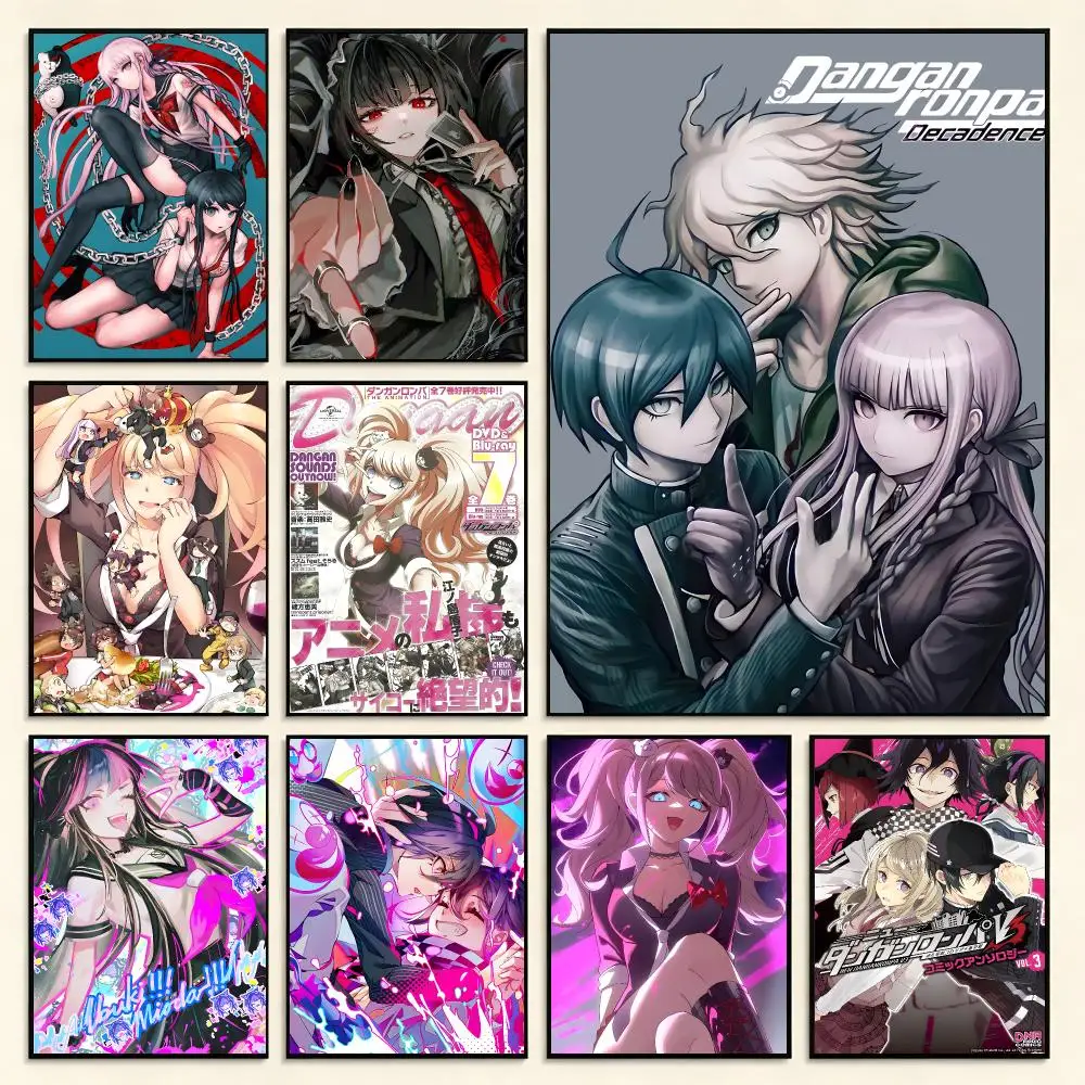Dark Mystery Danganronpa Poster Digital Solvent Print Waterproof PP Fade-Resistant Wall Art Room Decor Gift
