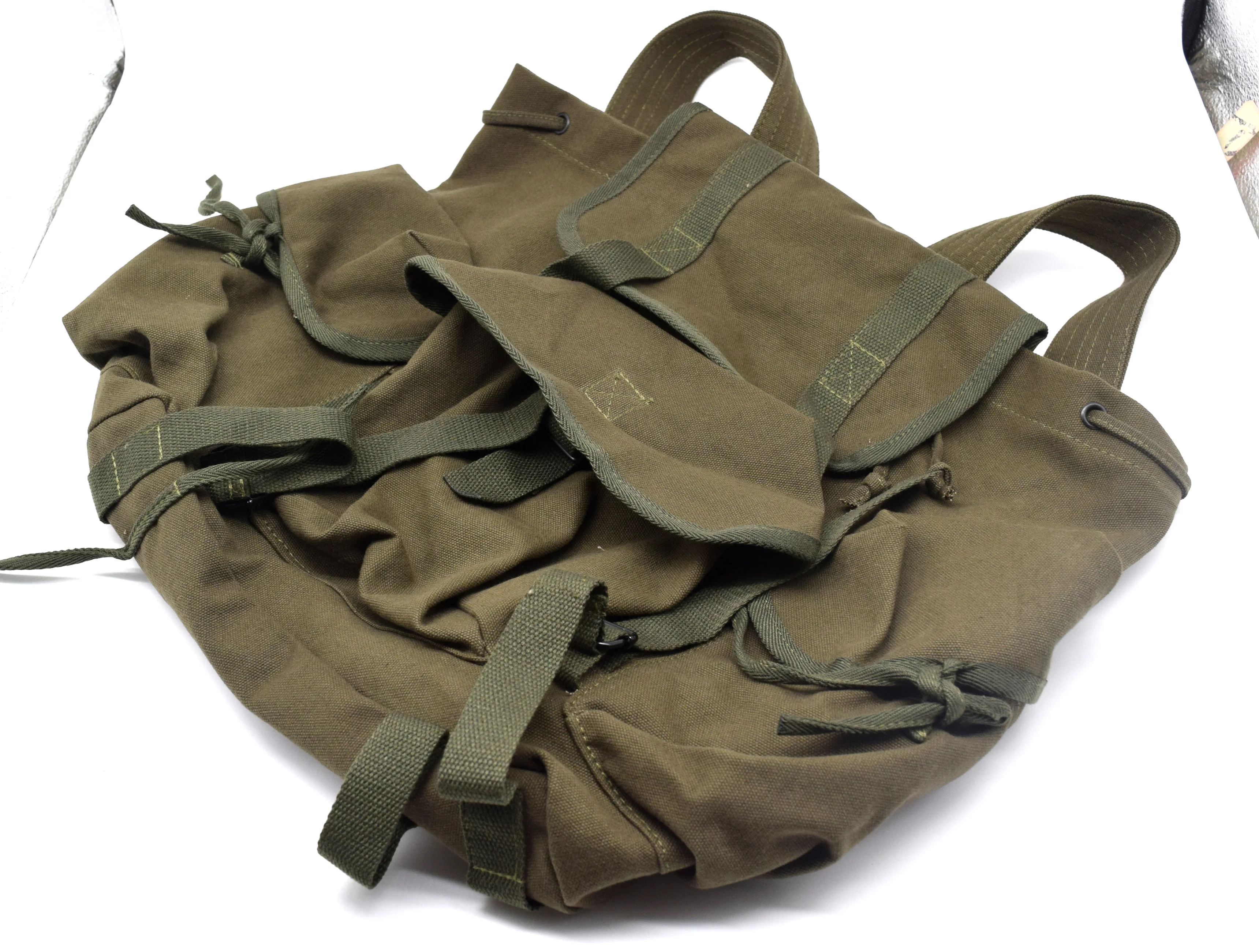 Imagem -06 - Haversack Campo Mochila Reconstituição Militar Bolsa de Lona Ww2 Segunda Guerra Mundial Militar dos Eua Revista M14