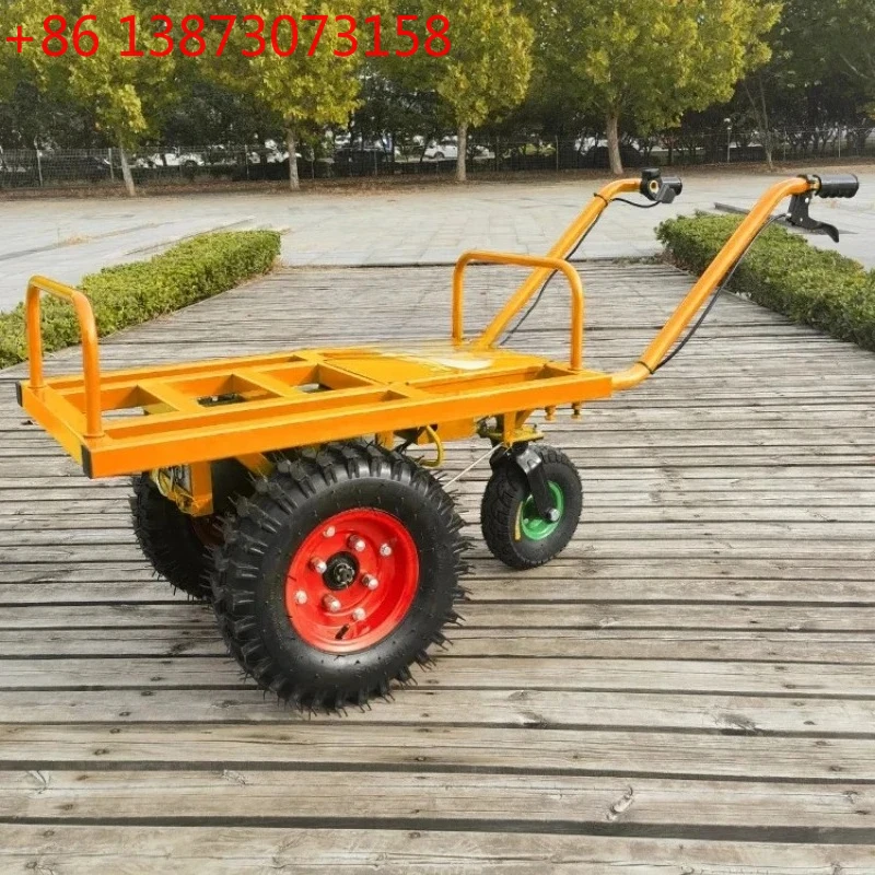 

Двухколесная электрическая тележка для альпинизма, фруктовый транспортный грузовик, сельскохозяйственная одноколесная одноколесная тележка