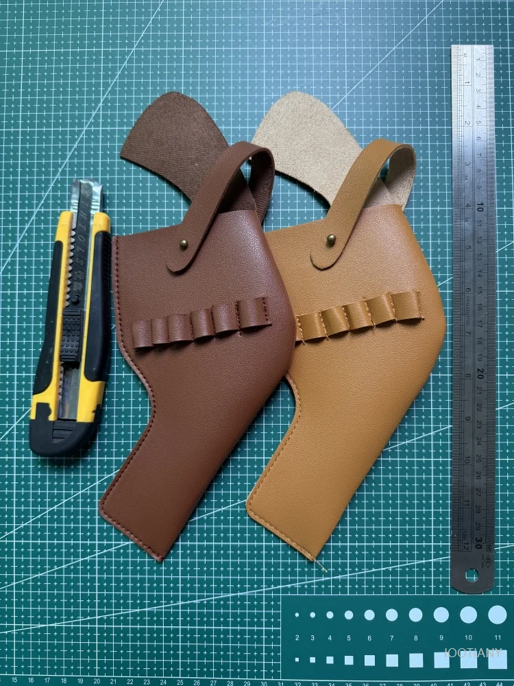 

Steampunk Western Cowboy Role Playing Props Waist Bag Leather Faux Leather Pistol Belt Holster Gun Holster Protective Case 2025