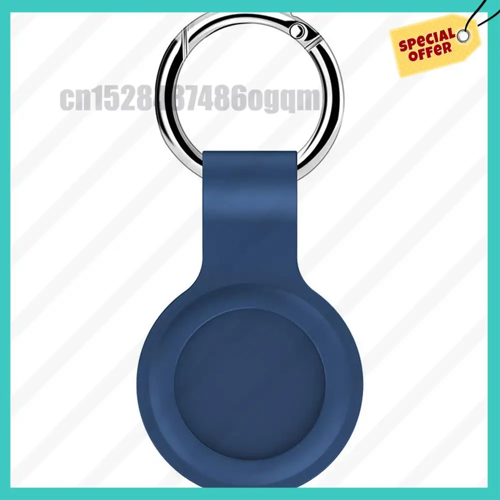 -ABJZ 4 قطع حامل حماية لحافظة Airtag متعددة الألوان من السيليكون للتصميم المكشوف للعلامات الهوائية