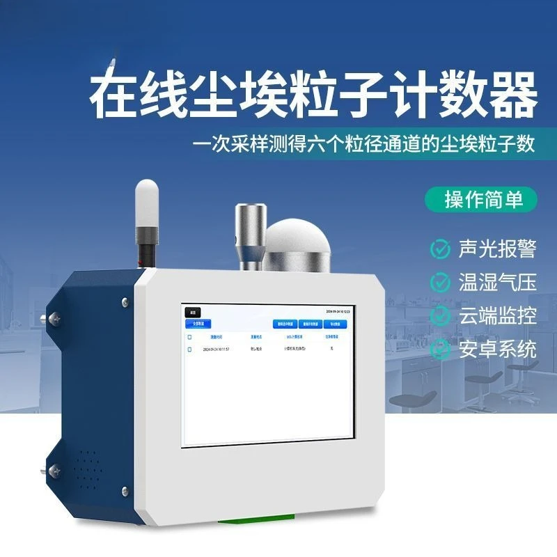 Smart dust particle counter dust multi-particle size cloud two-way monitoring workshop detector
