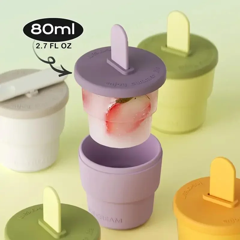1 Pcs Ice Cream Cup Home Food Grade DIY Homemade Cheese Stick Ice Cream Ice Box Multifunctional Ices Cream Ices Cube Mold