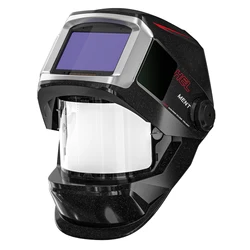 ANDELI Auto Darkening Welding Helmet With Side View True Color 4 Arc Sensor Welding Mask Flip Up Design Panoramic 180°