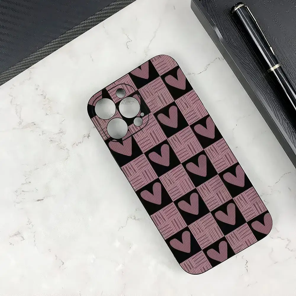 

Чехол для телефона Love для iPhone 16, 15, 14, 13, 12, 11, Pro/Max/Plus, мягкий матовый чехол с защитой от падения
