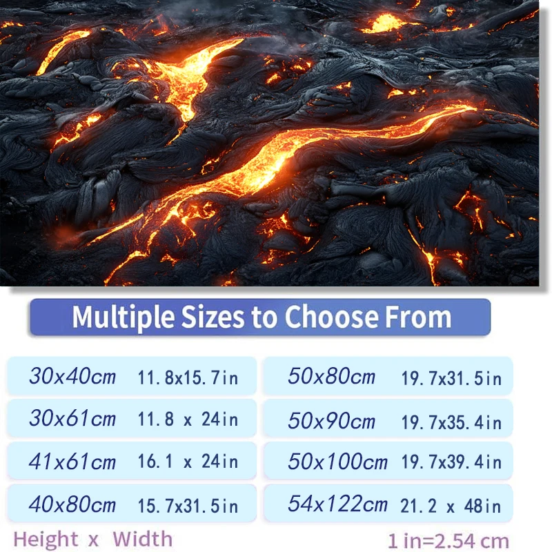Aquarium Background Sticker,3 Styles Volcano Snow Mountain Lava Scene PVC Self‑Adhesive Fish Tank Aquascape Background Decor