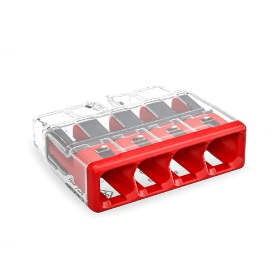 

2773-404 Wall-Nuts® PUSHWIRE® Splicing Connector for Solid and Stranded Conductors Red Cover [ of 200 Pieces