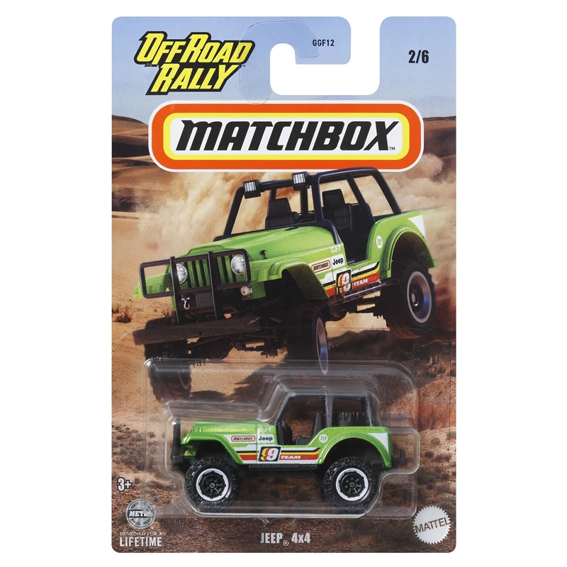 Mattel Matchbox Car OffrRoad Rally Boys Toys 1/64 Diecast Toyoto Land Cruiser Chevy Colorado Jeep Volkswagen Golf Country Scout