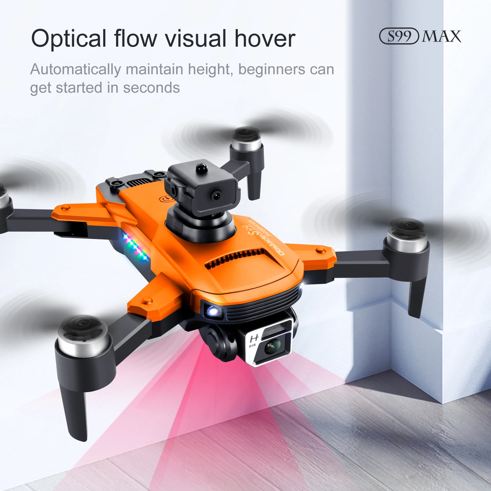 S99 Max Rc Drone Profesional 8K kamera regulowana unikanie przeszkód fotografia lotnicza bezszczotkowa składany Quadcopter zdalnie sterowany samochód