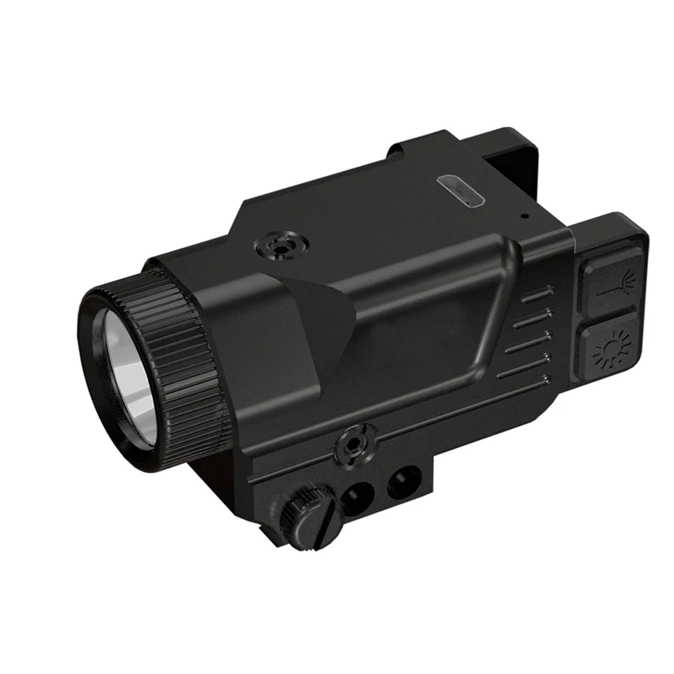 Imagem -02 - Lanterna com Laser para Arma Picatinny Weaponlight Carregamento Usb Lanterna Led para Acessório Glock19 800lumens