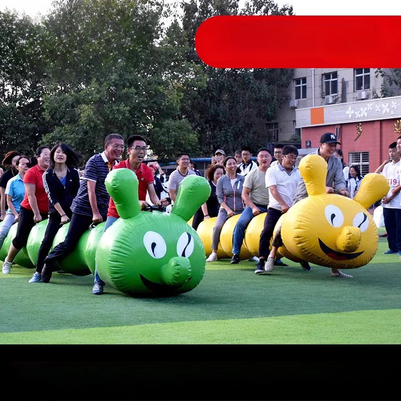 

Fun Games Props Inflatable Caterpillar Racing Dry Land Dragon Boat Expanding Parent-child Sports Group Building Games