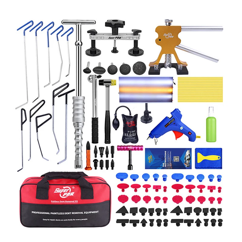 

PDR без покраски, инструмент для ремонта вмятин на кузове, стержни, набор для удаления вмятин с мостом для ремонта вмятин автомобиля