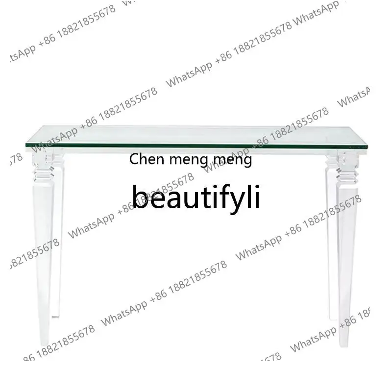 

Simple and modern acrylic, fashionable entrance entrance table, living room home wall partition decoration table H