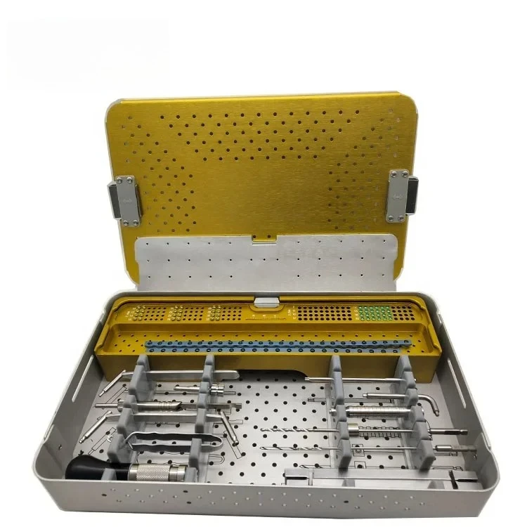 Advanced High Quality Locking Plate System Veterinary ortho pedic Instruments Implants -3.2 Locking Plate Instrument Kit