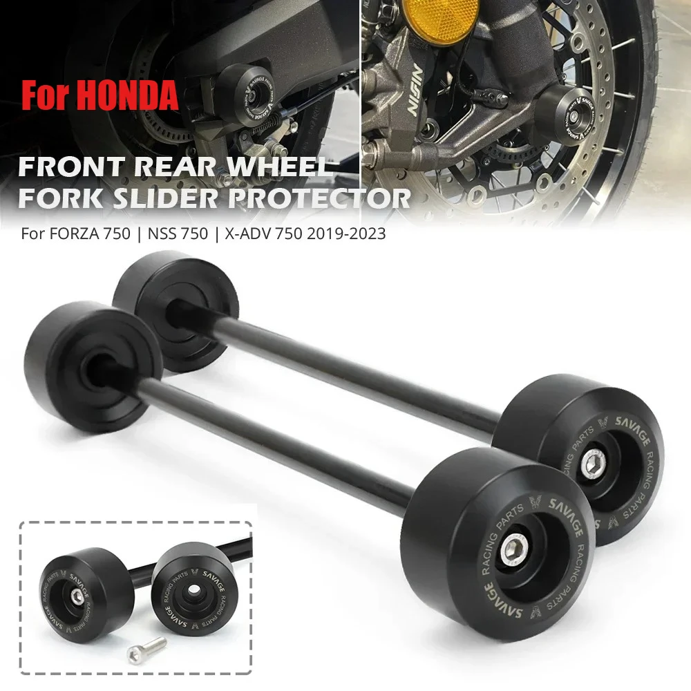 

Для HONDA Forza 750 NSS 750 X-ADV 750, слайдер вилки переднего колеса, мотоциклетный задний маятник, защита от столкновений, защита ступицы колеса
